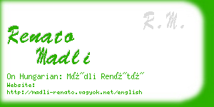 renato madli business card